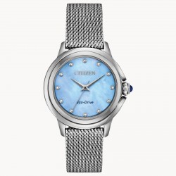 Citizen Ceci Mother Of Pearl Mesh Band Watch